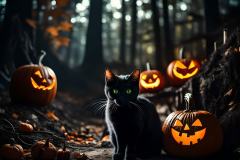 black-cat-and-jack-o-lanterns_4