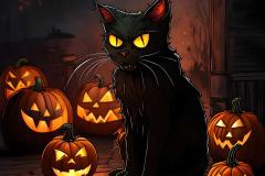 zombie-cat-and-pumpkins_3