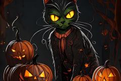 zombie-cat-and-pumpkins_5