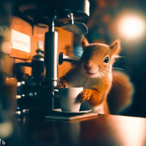 Bing Image Creator ai - Squirrel Barista - Carl Craig ai